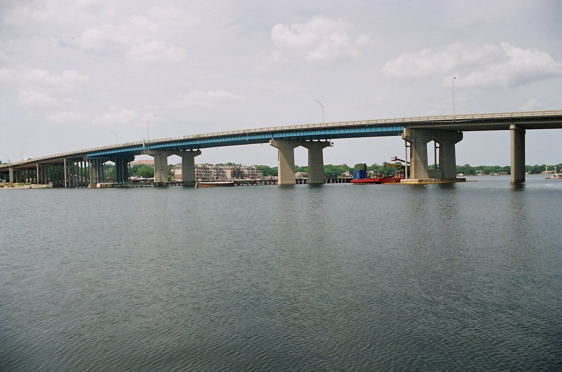 The John T. Brooks Bridge crossing Santa Rosa Sound in Fort Walton Beach